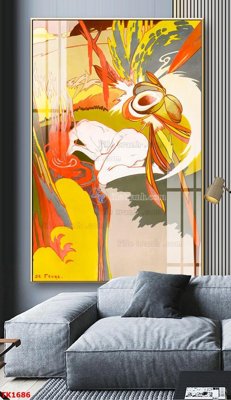 File in trần File bộ tranh treo tráng gương TK1686 (bản gốc) phong cảnh