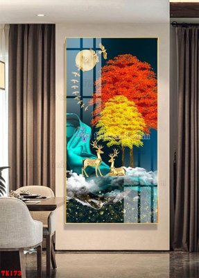 File tranh quảng cáo File tranh hiện đại pha lê gương hot TK173 (download file gốc)