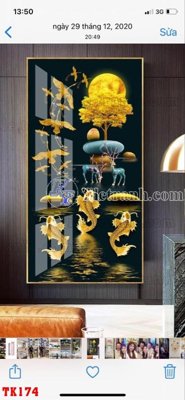 File in ấn File tranh hiện đại pha lê gương hot TK174 (bản gốc) từ file gốc