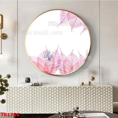 File in lụa File bộ tranh treo tráng gương TK1756 (hoa văn) File bộ tranh treo tráng gương TK1756