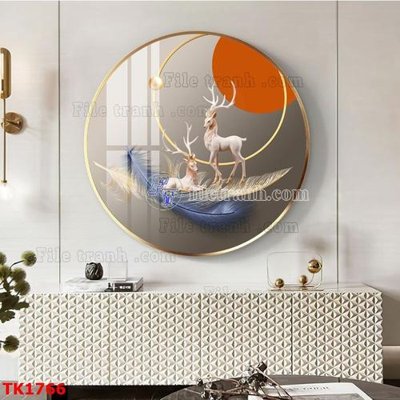 File tranh gốc File bộ tranh treo tráng gương TK1766 (bản quyền) file PSD