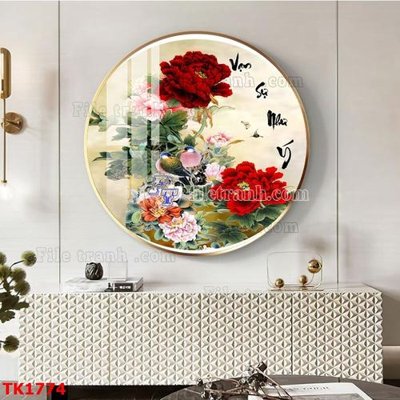 File in ấn File bộ tranh treo tráng gương TK1774 (bản gốc) chất lượng cao