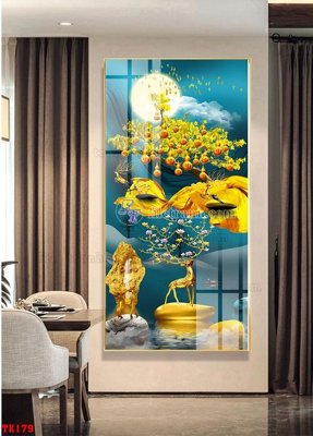 Tải file File tranh hiện đại pha lê gương hot TK179 (gốc) chủ đề tôn giáo