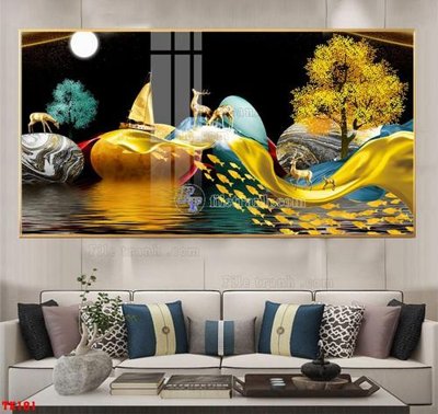 Tải file gốc File tranh hiện đại pha lê gương hot TK181 dùng cho in ấn