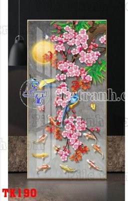 File ảnh File tranh hiện đại pha lê gương hot TK190 (gốc) dùng in Pano