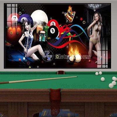 Tải file File tranh quán bida bi-a BILLARD TK2 (gốc) làm tranh trang trí