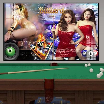 File gốc File tranh quán bida bi-a BILLARD TK20 (thiết kế) cho in ấn