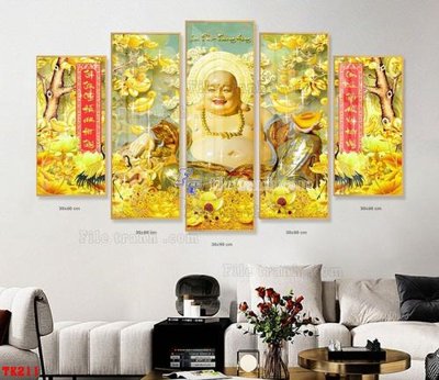 Tải file File tranh hiện đại pha lê gương hot TK211 (gốc) chủ đề tâm linh