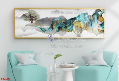 Download file gốc File tranh bộ in tráng gương hiện đại TK501 (dùng cho in ấn)