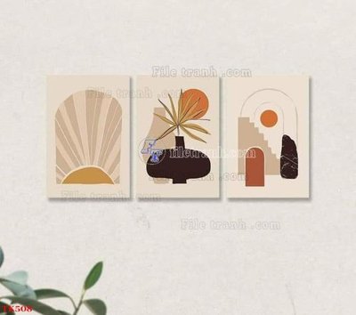 File gốc File tranh bộ in tráng gương hiện đại TK508 (in tráng gương) nghệ thuật