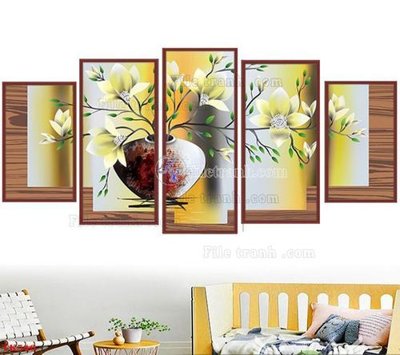 Mua file gốc File tranh bộ in tráng gương hiện đại TK546 (chất lượng) tại Filetranh.com