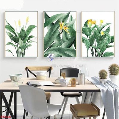 File in lụa File tranh bộ in tráng gương hiện đại TK548 (chất lượng cao) File tranh bộ in tráng gương hiện đại TK548