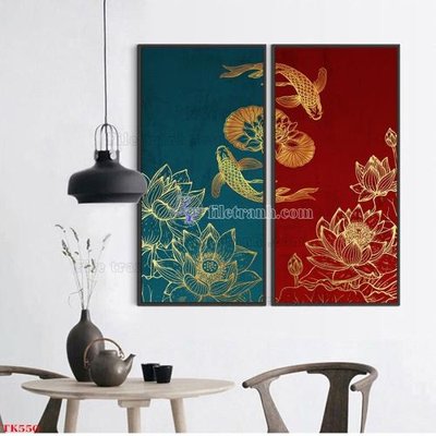 File tranh File tranh bộ in tráng gương hiện đại TK550 (bản gốc) in lụa 5D