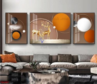 Mua file ảnh gốc File tranh bộ in tráng gương hiện đại TK567 (chất lượng cao)