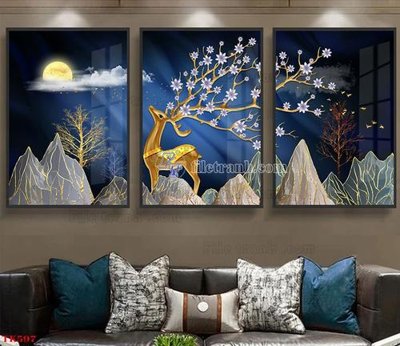 File tranh File tranh bộ in tráng gương hiện đại TK597 (gốc) chủ đề con người