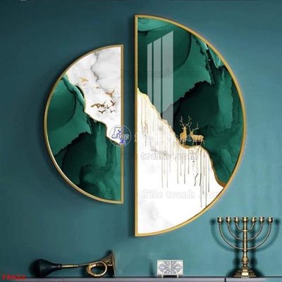 File tranh File tranh bộ in tráng gương hiện đại TK622 (file gốc) chuẩn màu in