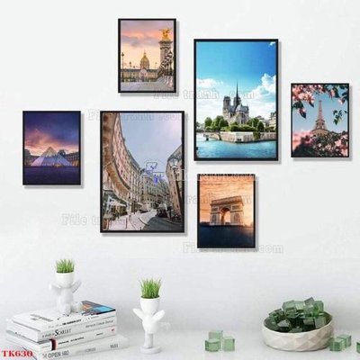 Download file File tranh bộ in tráng gương hiện đại TK630 (gốc) in mica đèn LED