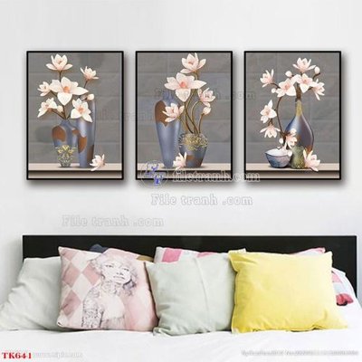 File ảnh File tranh bộ in tráng gương hiện đại TK641 (gốc) in biển hiệu