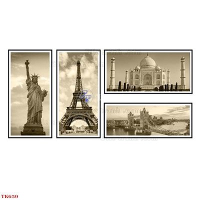 File ảnh gốc File tranh bộ in tráng gương hiện đại TK659 (chuyên in mica)