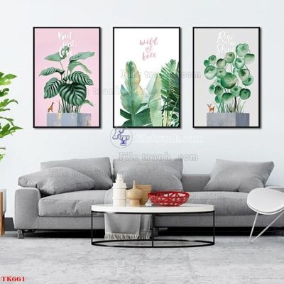 File gốc File tranh bộ in tráng gương hiện đại TK661 (PNG) nền trong suốt