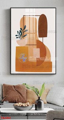 File gốc File tranh bộ in tráng gương hiện đại TK682 (in mica) cắt laser