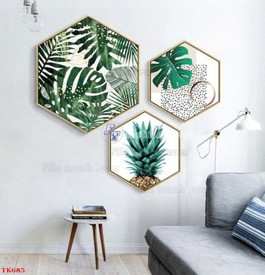 File tranh File tranh bộ in tráng gương hiện đại TK685 (ảnh gốc) chi tiết rõ ràng