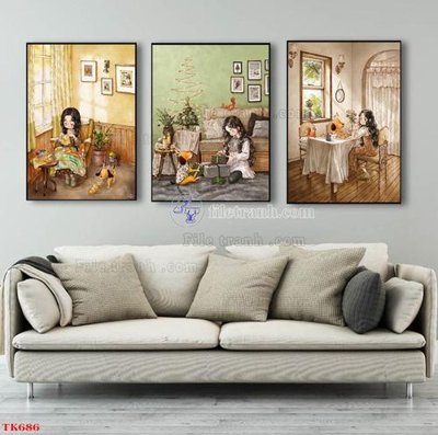 Ảnh gốc File tranh bộ in tráng gương hiện đại TK686 (siêu chi tiết) để in ấn