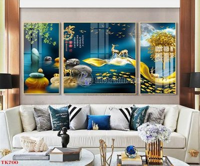 File gốc File tranh bộ in tráng gương hiện đại TK700 (chuẩn màu) cho in offset