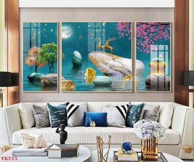 Tải file gốc File tranh bộ in tráng gương hiện đại TK715 (bản PSD) còn layer