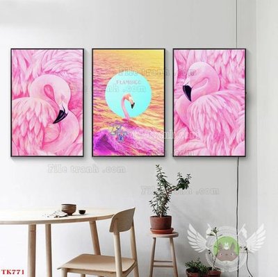 File gốc File tranh bộ in tráng gương hiện đại TK771 (phong cách) tối giản