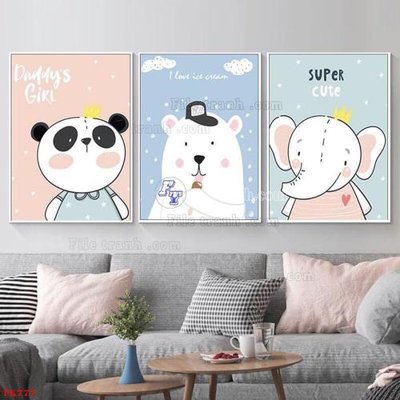 File gốc File tranh bộ in tráng gương hiện đại TK777 (in lụa) tranh mã đáo