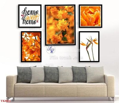 File tranh File tranh bộ in tráng gương hiện đại TK831 (bản gốc) treo quán cafe