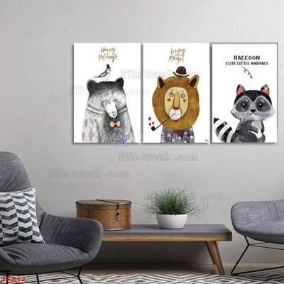 File tranh File tranh bộ in tráng gương hiện đại TK842 (gốc) chủ đề con người