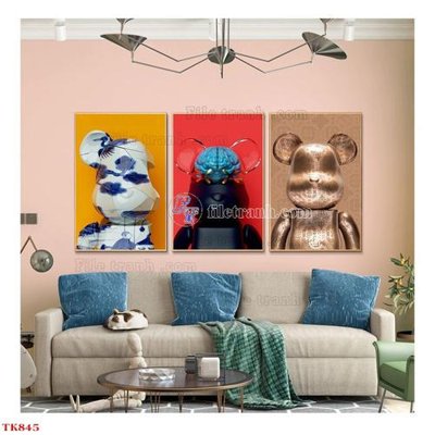 File gốc File tranh bộ in tráng gương hiện đại TK845 (cho in UV) siêu nét