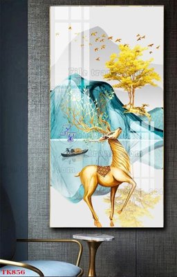 Tải file tranh gốc File tranh bộ in tráng gương hiện đại TK856 chất lượng cao