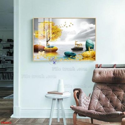 Chi tiết file tranh tráng gương File tranh bộ in tráng gương hiện đại TK865 (ảnh gốc)