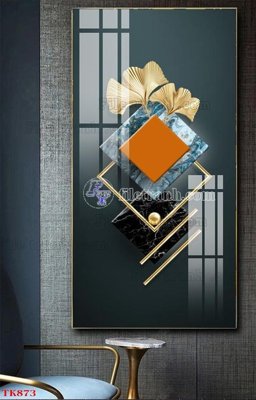 File gốc File tranh bộ in tráng gương hiện đại TK873 (dành cho quảng cáo)