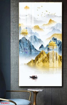 Tải file File tranh bộ in tráng gương hiện đại TK883 (gốc) in ấn chất lượng