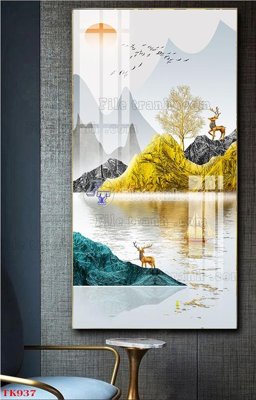 File PSD File tranh bộ in tráng gương hiện đại TK937 (gốc) cho in quảng cáo