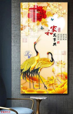 Cung cấp file tranh gốc File tranh bộ in tráng gương hiện đại TK953 độc quyền