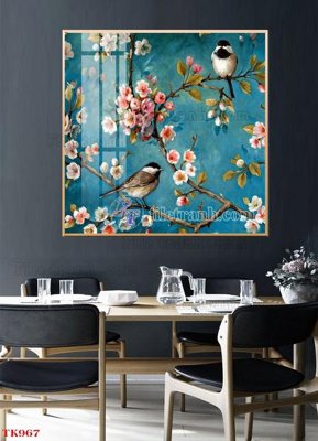 File gốc File tranh bộ in tráng gương hiện đại TK967 (in lụa) cao cấp