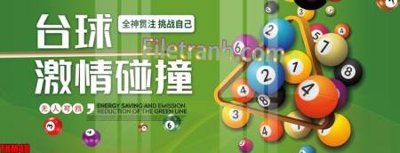 File gốc File tranh decor treo quán bida bi a BILLARD TKM48 (in mica) làm quà tặng