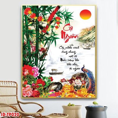 File in ấn cao cấp File tranh thư pháp TP020 (file gốc)