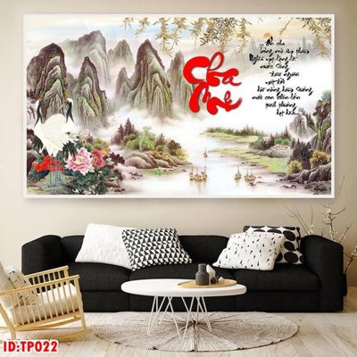 File gốc in ấn File tranh thư pháp TP022 (sẵn sàng tải về)