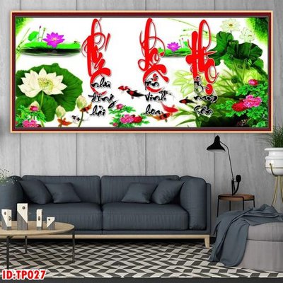 Tải file gốc File tranh thư pháp TP027 (bản PSD) đầy đủ layer