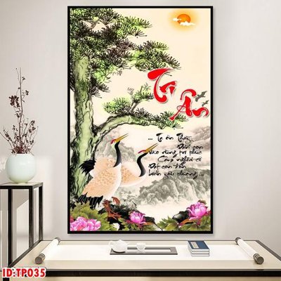 Download file tranh PSD File tranh thư pháp TP035 để chỉnh sửa