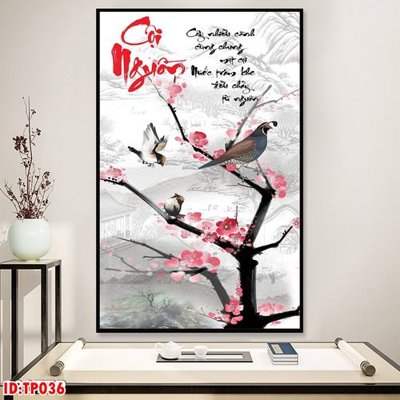 File gốc File tranh thư pháp TP036 (in mica) làm quà tặng