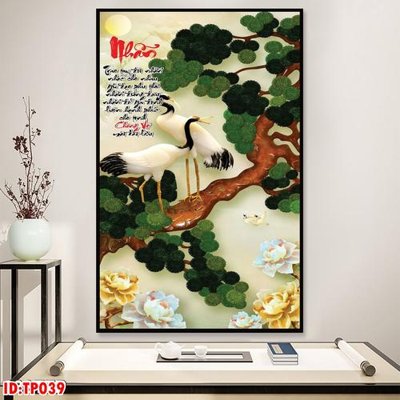 File gốc File tranh thư pháp TP039 (cho in ấn) từ kho Filetranh