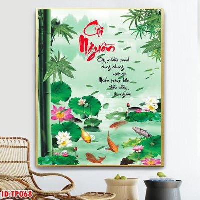 Chi tiết file gốc File tranh thư pháp TP068 (cho in tráng gương)