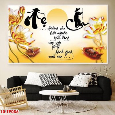 Hình ảnh file gốc in lụa File tranh thư pháp TP086